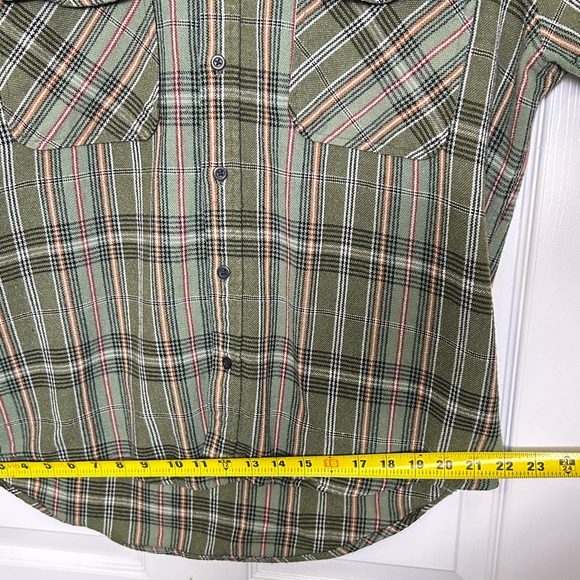 Vintage Sears Roebuck And Co Wool Blend Flannel Button Shirt Size Large Tall - Picture 7 of 13